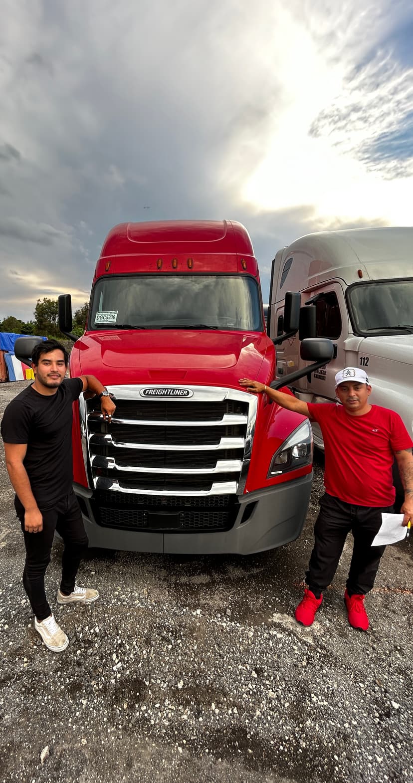 MorPro trucking automation new owner operator receiving Freightliner truck delivery